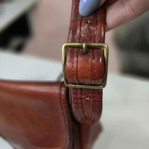 Vintage 1960-1970s Coach Courier Made In NYC Rust, Pre-Creed - Picture 3 of 15